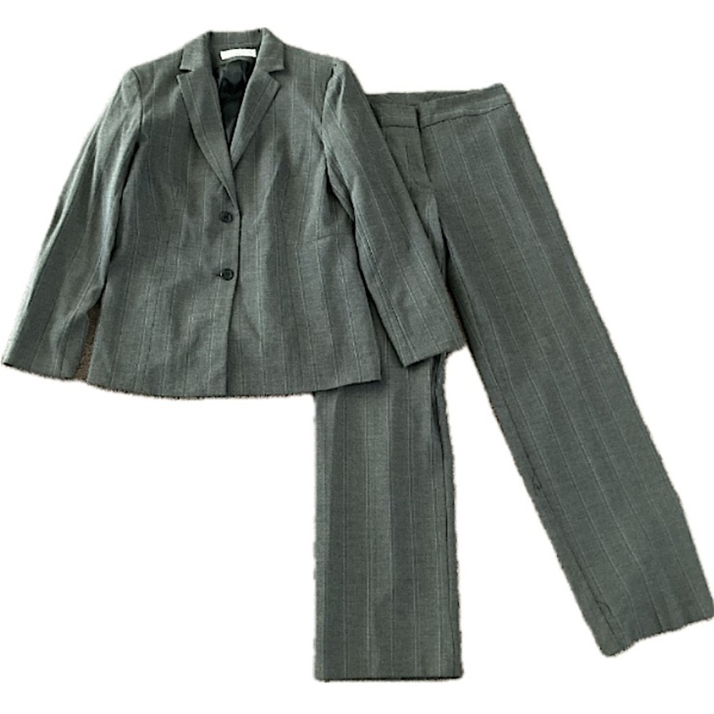 Christy Miller Suits 2 Piece Pants Suit Size 8 Gray